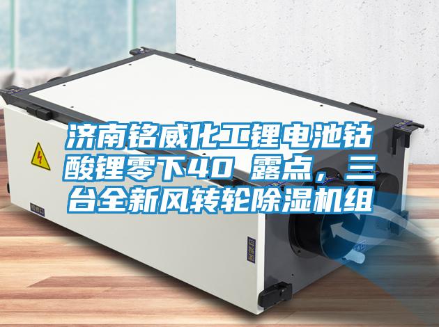 濟南銘威化工鋰電池鈷酸鋰零下40℃露點，三臺全新風轉輪除濕機組