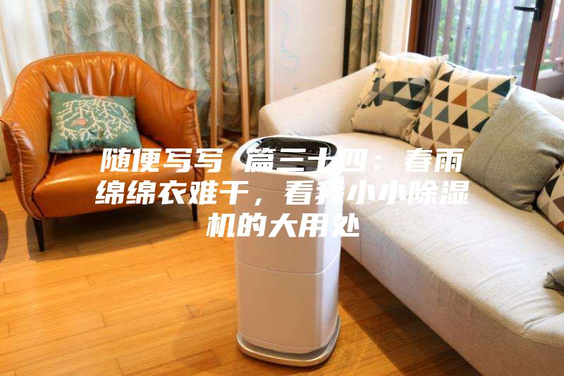 隨便寫寫 篇三十四：春雨綿綿衣難干，看我小小除濕機的大用處