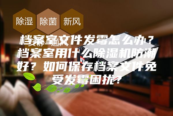 檔案室文件發霉怎么辦？檔案室用什么除濕機防潮好？如何保存檔案文件免受發霉困擾？